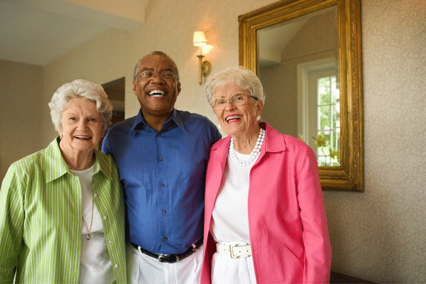 smiling elderly